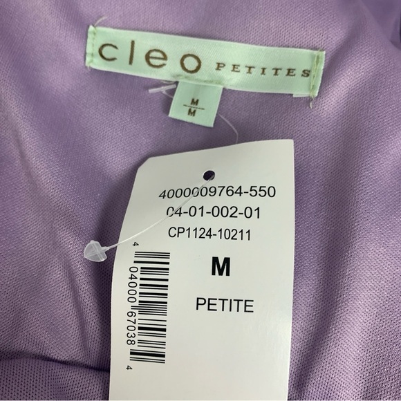 NWT Cleo Petites Lilac Fit & Flare Illusion Dress - Picture 7 of 9